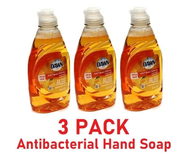 Dawn Ultra Antibacterial Hand Soap Wash, Kills Germs 7 oz (3 PACK)