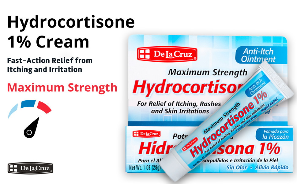 De La Cruz Hydrocortisone Cream 1 Hydrocortisone Cream Maximum Strength Anti Itch Cream For