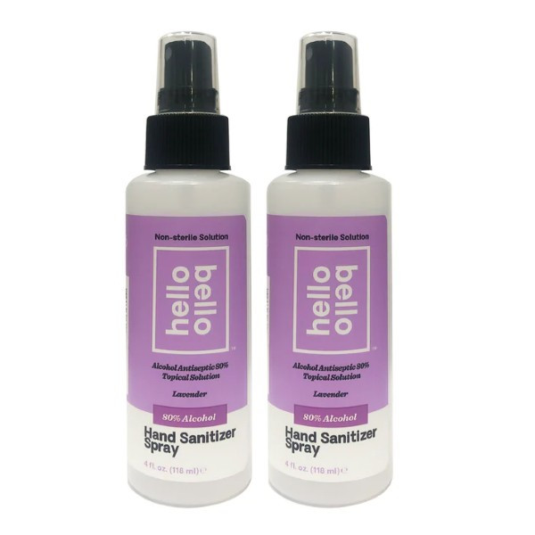 Hello Bello Hand Sanitizer 80 Alcohol 4.0 oz Lavender "2PACK"
