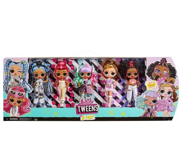 LOL Surprise Tweens Series 1&2 5 Pack Exclusive with 70+ Surprises