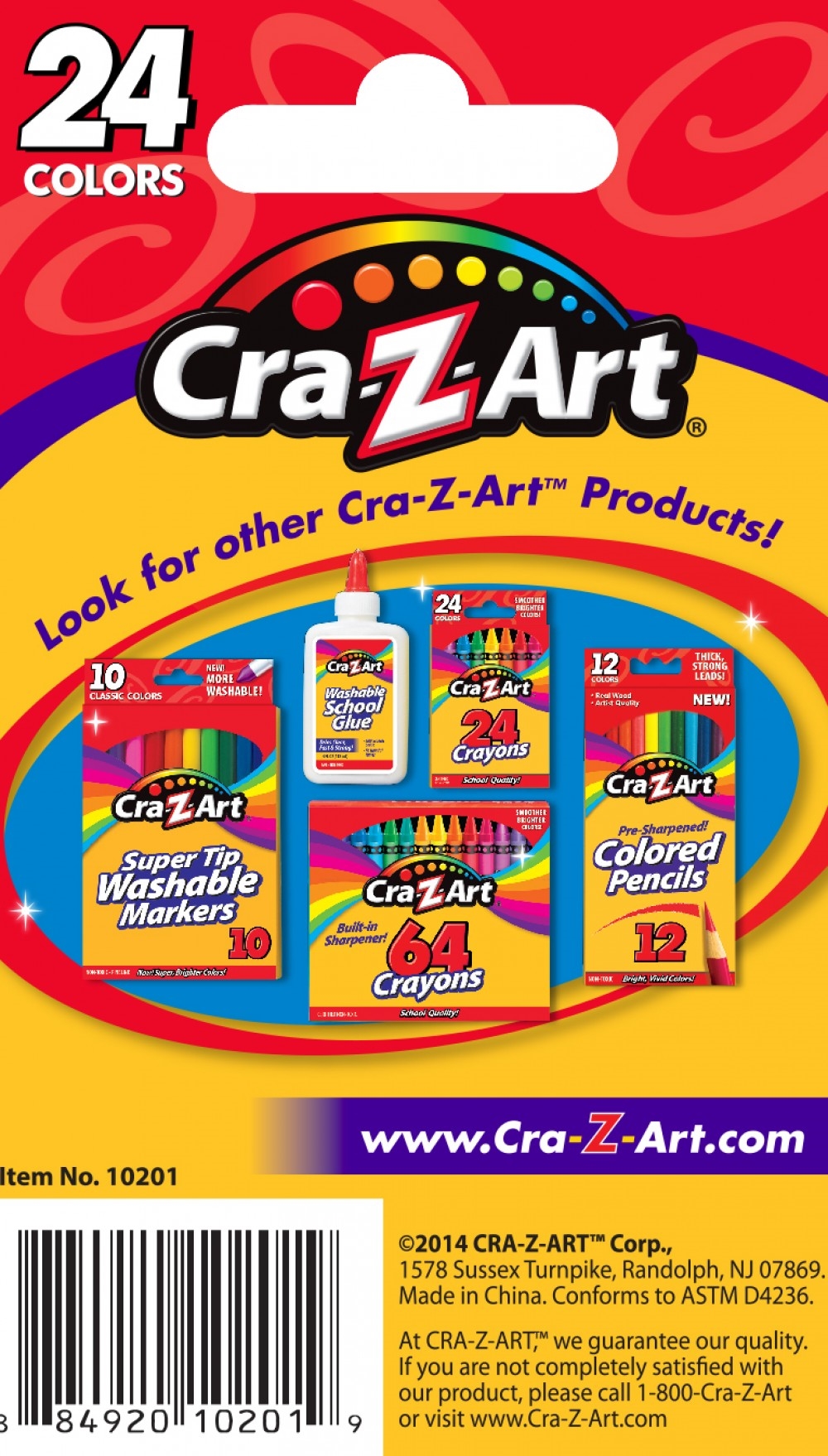 Cra ZArt Crayons 24 Pc