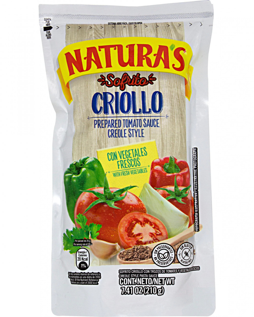 Natura’s Sofrito Criollo (Creole Style Sauce) 7.4 oz / 210 g