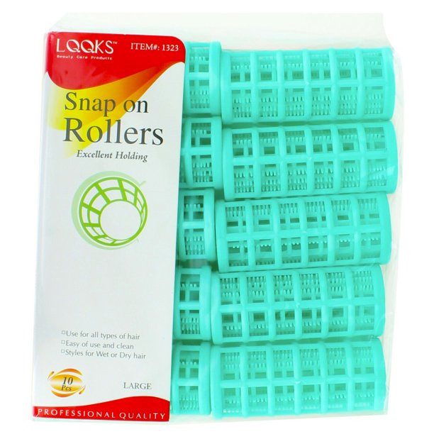 Snap On Hair Rollers Curler Wave Set Large Size Salon Quality