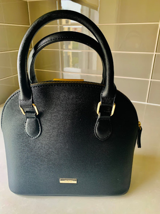 ALDO Burgundy Satchel Tote Travel Faux Leather Crossbody Bag Large Lock and  Key | eBay