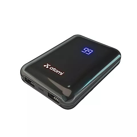 Mordrin Waarschuwing meesterwerk Atomi 10,000mAh Mini Power Bank with Dual Smart USB Ports