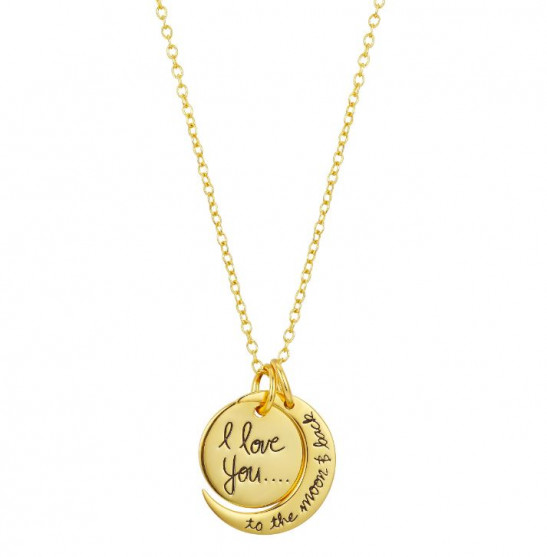 I Love You Mom Necklace - Gold Plated | Forever My