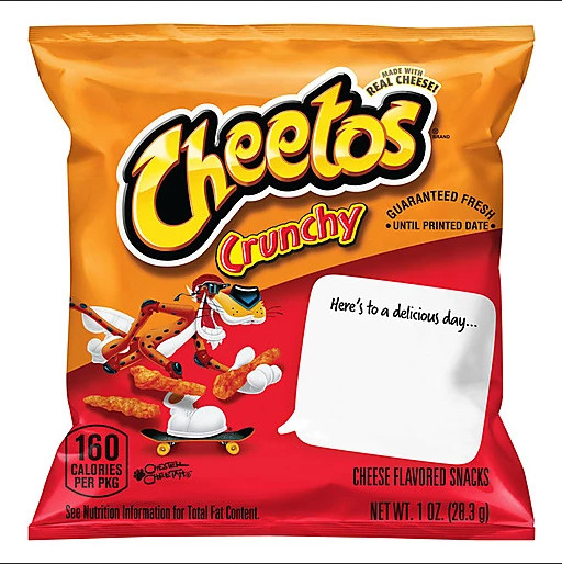 Cheetos Crunchy Cheese Flavored Snacks 1 Oz, cheetos crunchy