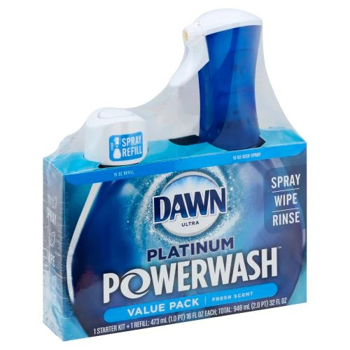  Dawn Platinum Powerwash, Fresh Scent, 1 Starter Kit +