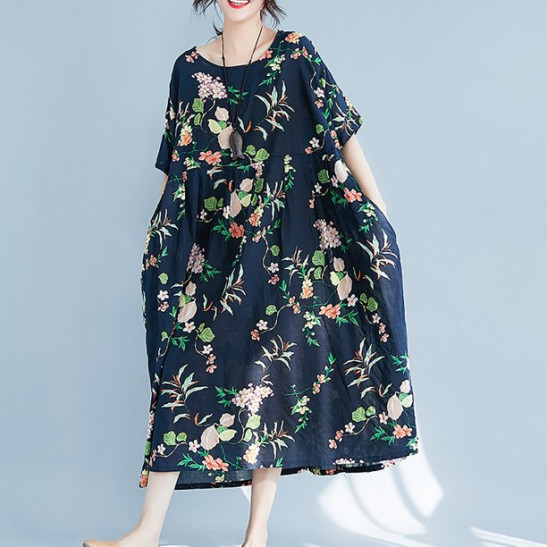 Ethnic Dress for Women Fashion Short Sleeve V-neck Embroidery Knee Length  Dresses - Walmart.com