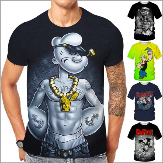 Personality 3D T Shirt Men's Casual Hip T Shirts