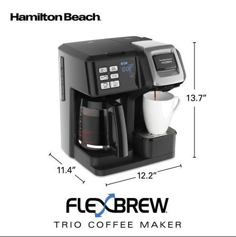 Hamilton Beach FlexBrew Trio Coffee Maker - White