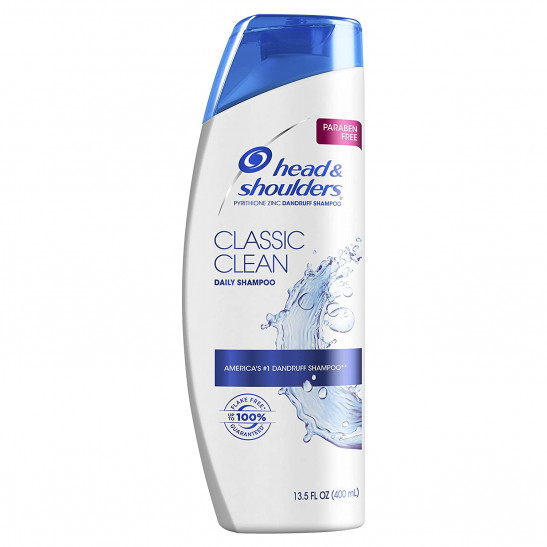 head & shoulders classic clean daily-use anti-dandruff shampoo, 13.5 fl oz