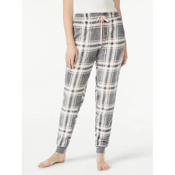 Joyspun Women's Velour Pajama Sleep Pants Red Size 3X