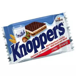 6 x Knoppers Milk Hazelnut Snack Crispy Wafers 8 Pack Biscuit