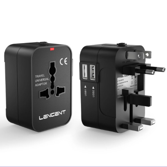 LENCENT All-in-One International Power Adapter Charger