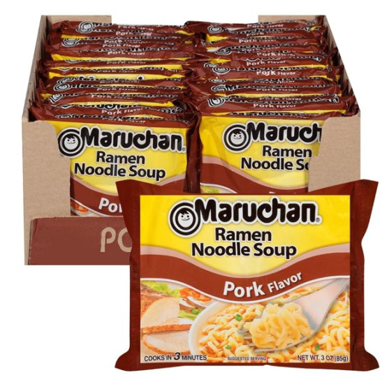 Nissin Top Ramen Beef Flavor Ramen Noodle Soup 3 oz [24-Pack]