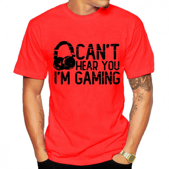 Men's Can't Hear You I'm Gaming Headset Graphic Video Games Gamer Gift Funny  T
