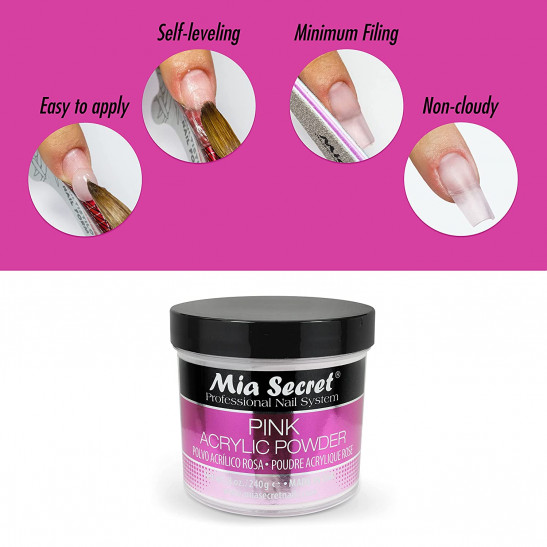 Mia Secret Pink Acrylic Nail Powder