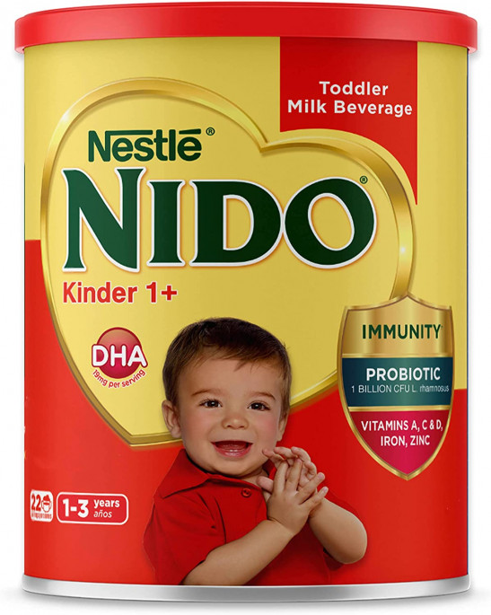 Nido NESTLE Kinder 1+ - Bebida de leche en polvo, recipiente de 1.76 libras