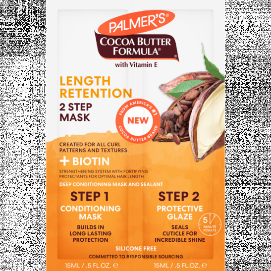 palmer's cocoa butter formula length retention 2-step hair mask, 1 fl. oz.