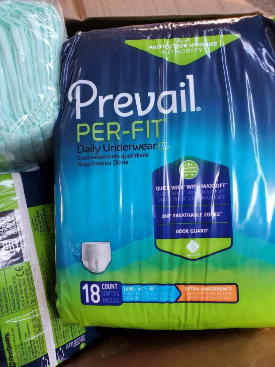 Prevail Per-Fit Disposable Underwear PF-513, Large, 18 Ct New