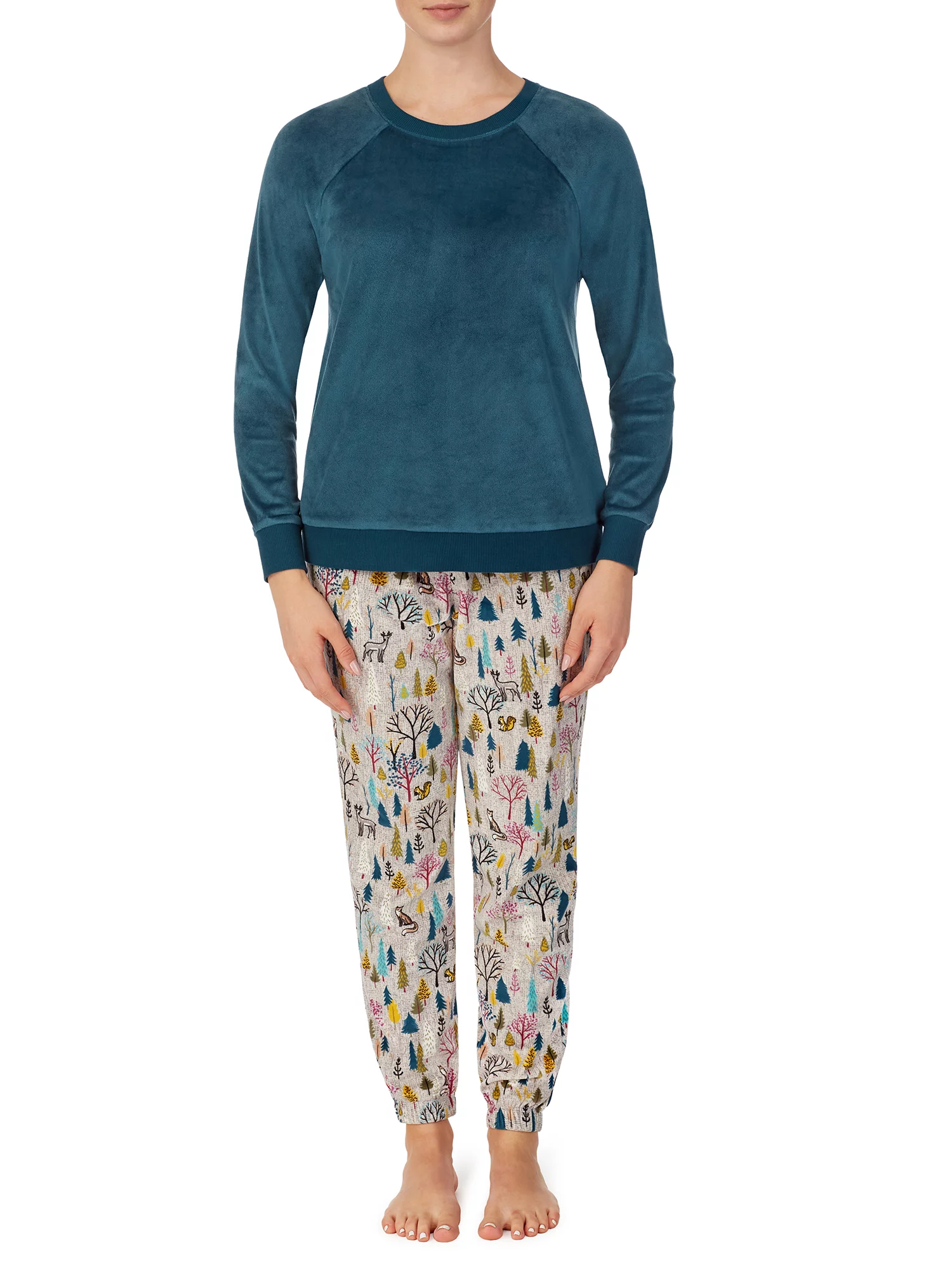 Secret Treasures Pajamas Set Fleece Lightweight NWT Long Sleeve Joggers  Womens Large Blue - $25 New With Tags - From Debbie