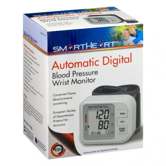 SmartHeart Automatic Arm Digital Blood Pressure Monitor w/ Wide-Range Cuff