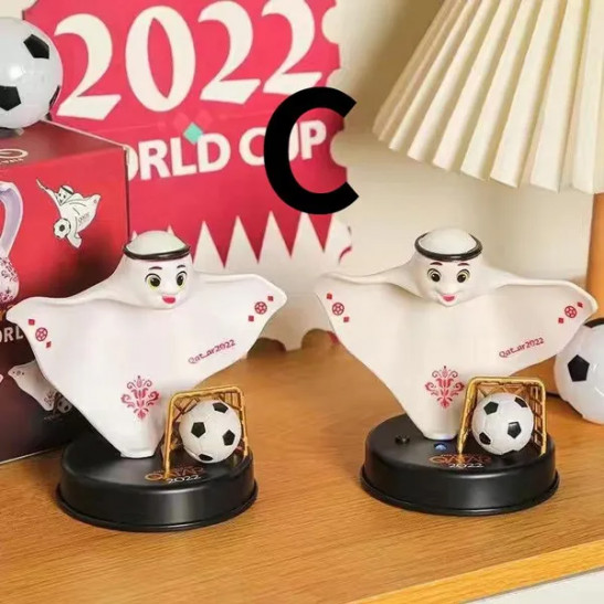 World Cup 2022 Mascot Magnetic Ornament 3D Doll