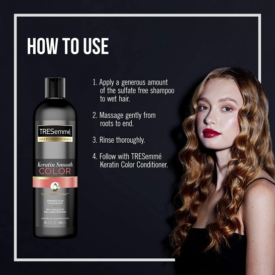 Keratin Smooth Color Shampoo for Colored Hair