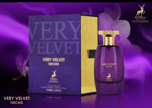 Very Velvet Orchid By Maison Alhambra Eau De Parfum Spray 3.4 fl oz 100 ml