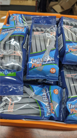 10 Pack of Comfort Coated Twin Blade Disposable Razors