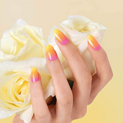 100 uñas de cobertura total ovales activas Kiss #16004, 100PS13, puntas de largo mediano, paquete de de 1