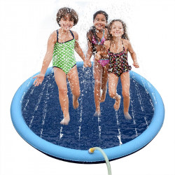 170*170cm Pet Sprinkler Pad Play Cooling Mat Swimming Pool Inflatable Water Spray Pad Mat Tub Summer Cool Dog Bathtub for Dogs