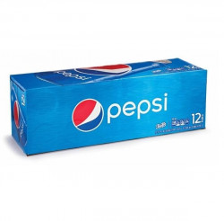 (2 Pack) Pepsi Soda, 12 oz Cans, 12 Count