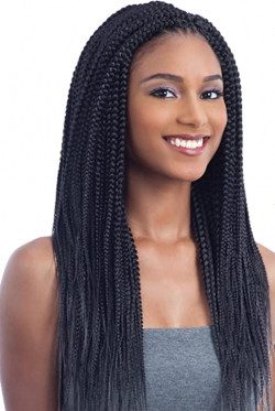 2 X Pre-stretched Nigeriano Trenzado 20" – Freetresssynthetic Ganchillo Trenzado De Pelo, 20"