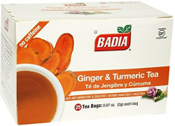 Badia Tea Ginger & Turmeric (Digestive And Anti-Inflammatory) |Tea Bags