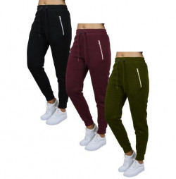 3-Pack Women's Fleece & French Terry Oversized Loose-Fit Jogger Sweatpants (S-2XL)