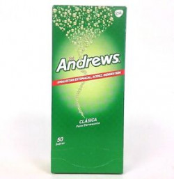 50 Sachets Andrews Salts, Relief From Upset Stomach, Heartburn, Indigestion