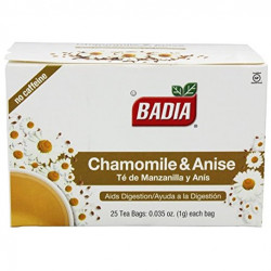 Badia Chamomile & Anise Tea - 25 Tea Bags