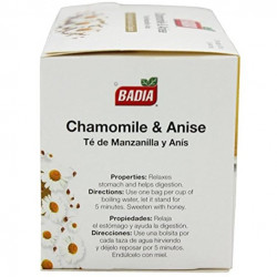 Badia Chamomile & Anise Tea - 25 Tea Bags