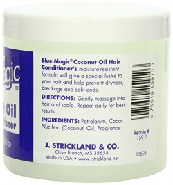 Acondicionador para el cabello Blue Magic con aceite de coco (12 oz)