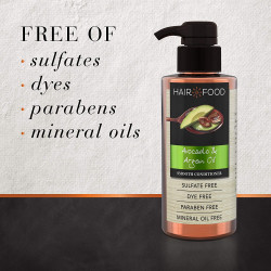 Acondicionador sin sulfatos, tratamiento suavizante sin tintes, aceite de argán y aguacate, alimento para el cabello, 17.9 onzas líquidas