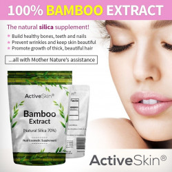Active Skin Bamboo Extract Powder | Natural Silica 70% | 250g | Active Skin