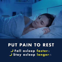 Advil PM Pain Reliever And Nighttime Sleep Aid, Pain Medicine With Ibuprofen For Pain Relief And Diphenhydramine Citrate For A Sleep Aid - 120 Coated Caplets
