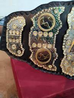 AEW Championship Heavyweight Wrestling Leather Belt 4mm Adult Size NEW