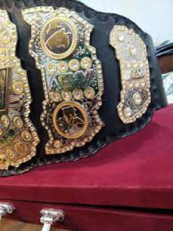 AEW Championship Title Genuine Leather Belt 4mm Adult Size NEW