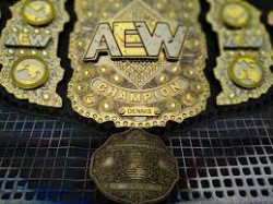 AEW Championship Title Genuine Leather Belt 4mm Adult Size NEW