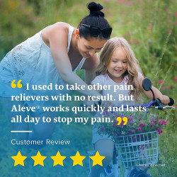 Aleve Pain Relief Caplets, Sachet Dispenser, 60 Count (60 Sachets)