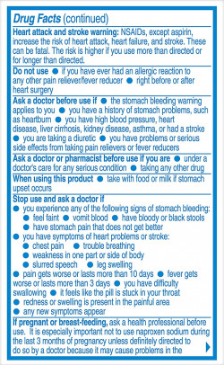 Aleve Pain Reliever/Fever Reducer Tablets, 24 ea