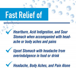 Alka-Seltzer Original Effervescent Tablets - Fast Relief of Heartburn, Upset Stomach, Acid Indigestion with Headache and Body Aches - 72 Count